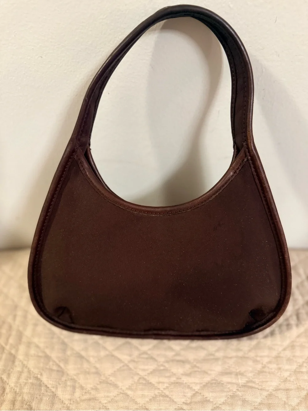 Coach Brown Mini Ergo Neoprene with Leather trim Vintage 1998